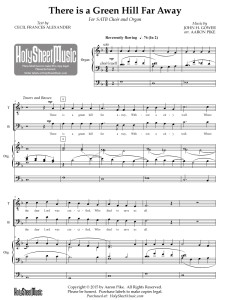 There is a Green Hill Far Away (SATB – Pike)
