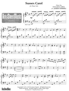 Sussex Carol (Piano Solo – Tonioli)