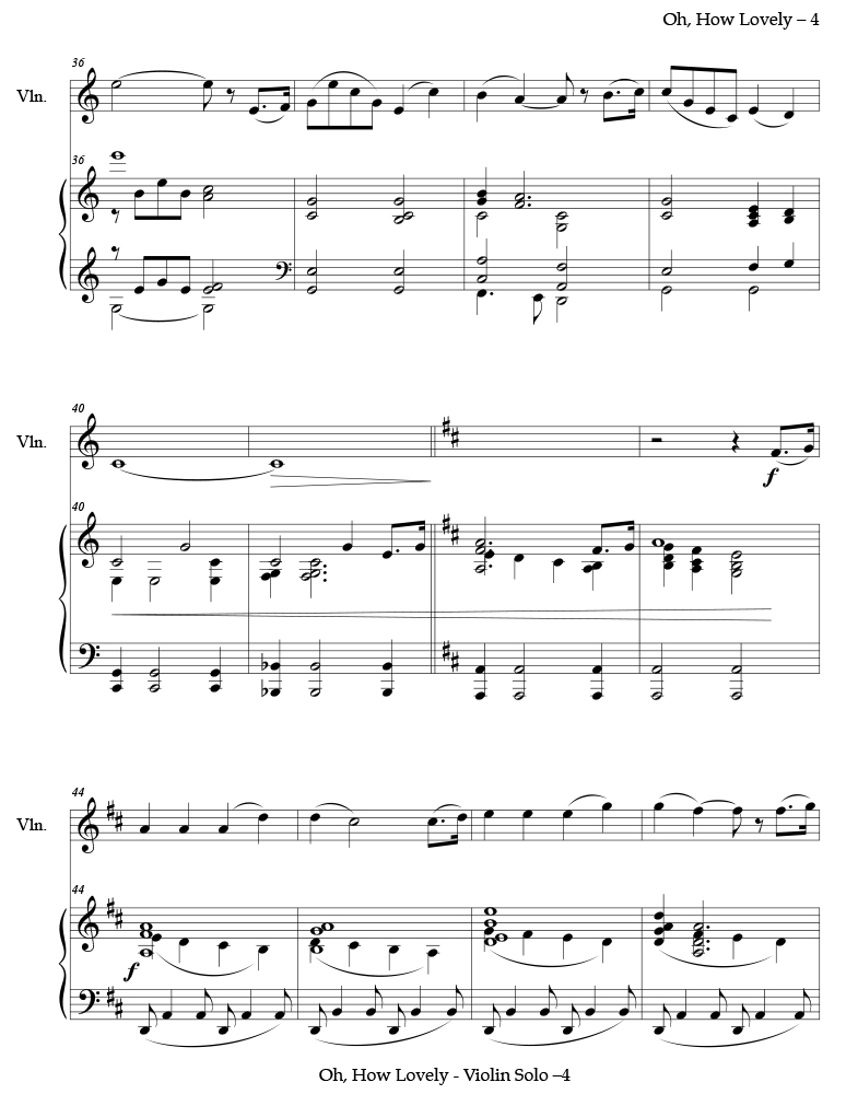 Oh How Lovely was the Morning - Holy Sheet Music