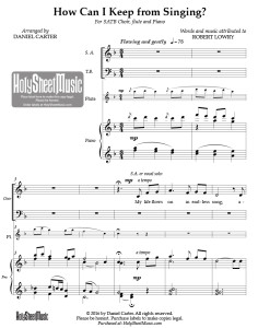 How Can I Keep from Singing (SATB – Carter)